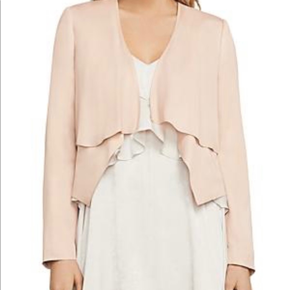 BCBG “Ania” double layer jacket in bare pink